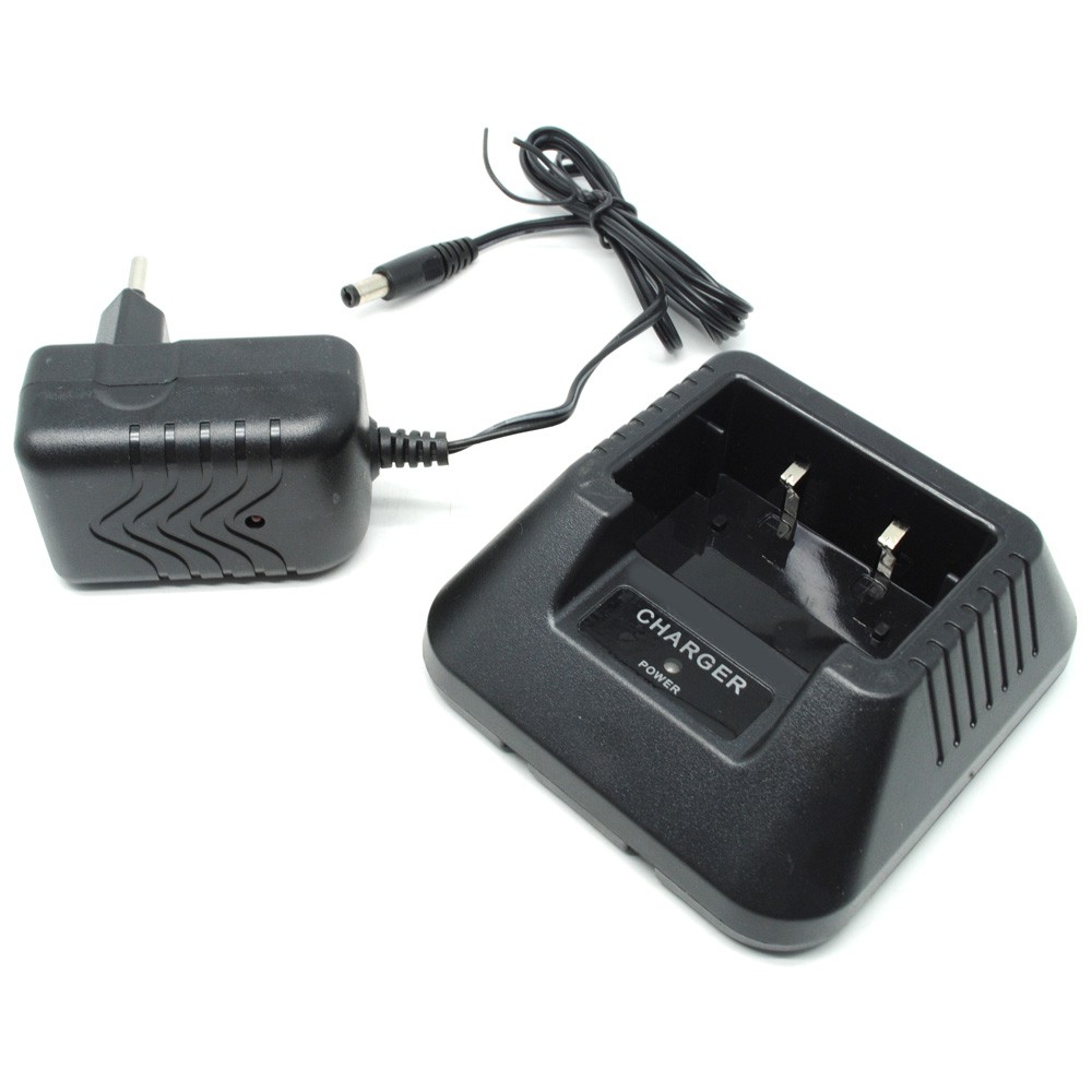 Taffware Walkie Talkie Battery Charger for Taffware Pofung Baofeng BF-UV5R - Black