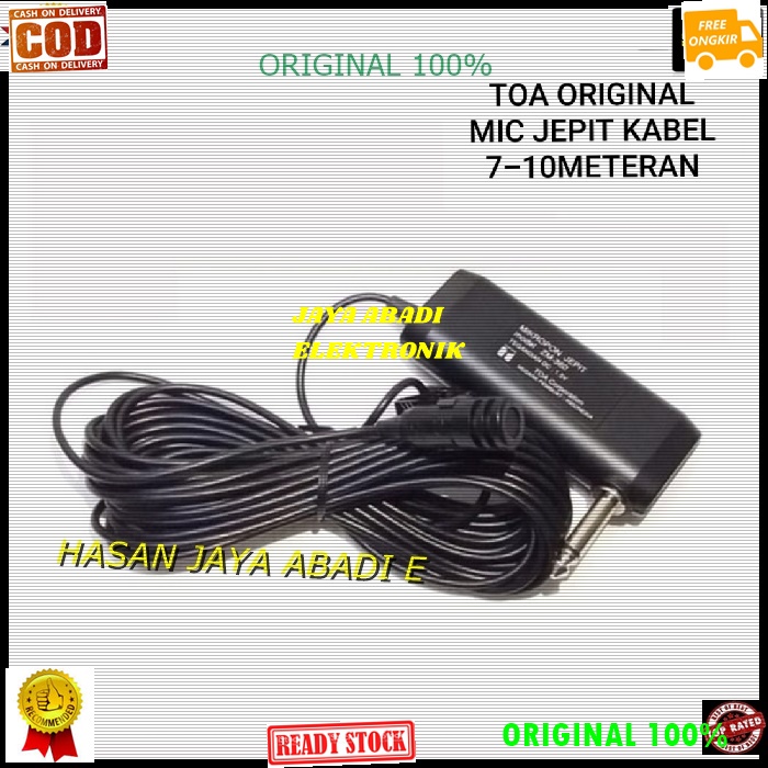 G65 ORIGINAL TOA MIC JEPIT KABEL CABLE WIRE KLIP CLIP ON MIK MIKROPON MIKROPHONE SOUND BEST MICROPHO