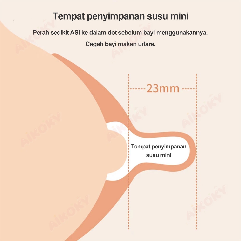 Aikoky Penyambung puting Bahan Silikon nipple shield melindungi gigitan bayi