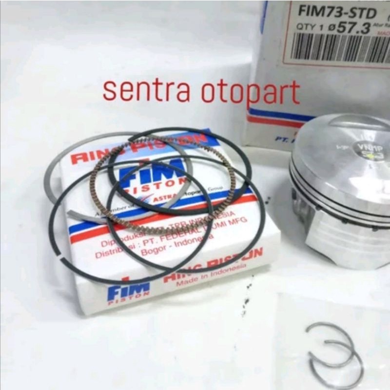 piston seher kit megapro monoshok oversize std original fim