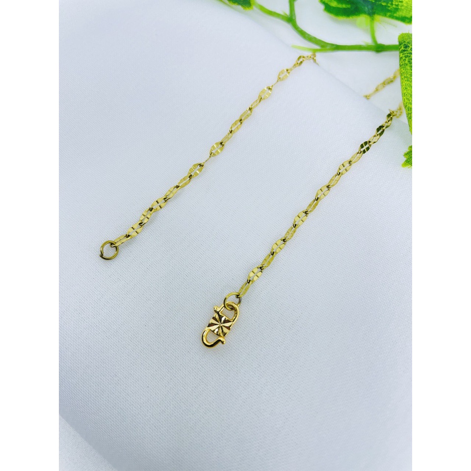 Gelang Titanium Wanita dan Anak Anti Karat Anti Hitam Warna Emas Model Biji Cabe Terbaru Murah