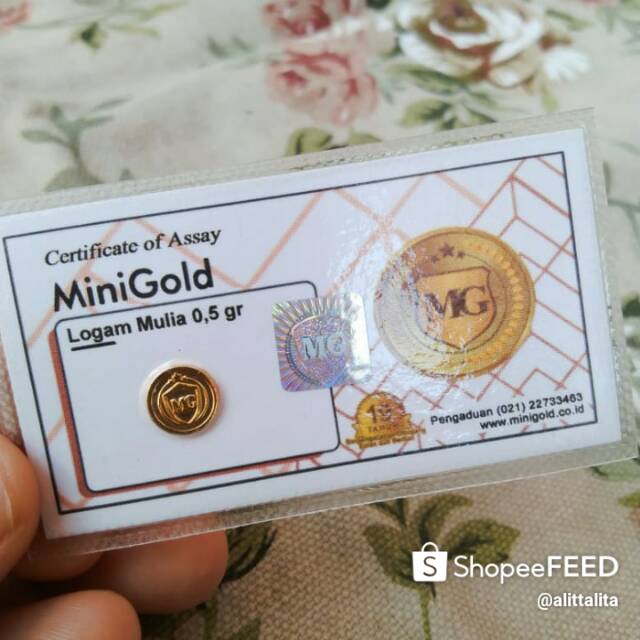 

Mini gold 24karat 0,5gr