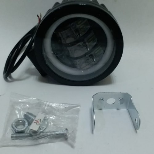 Lampu Led Bulet 3 Cincin Voltase 12/24 Volt - Bulat Sorot Putih