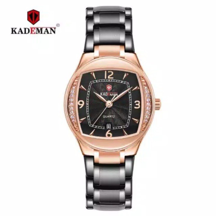 Jam tangan cewek Kademan 838L tanggal aktif original tahan air
