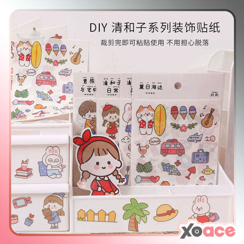 

Stiker Girl DIY Sticker Karakter Kartun Set 4 Lembar DCA0261