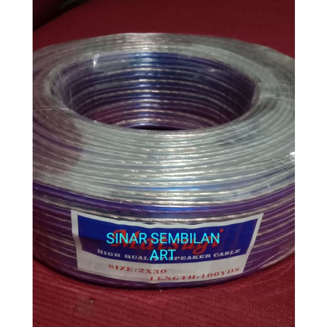 kabel listrik transparan 2x30