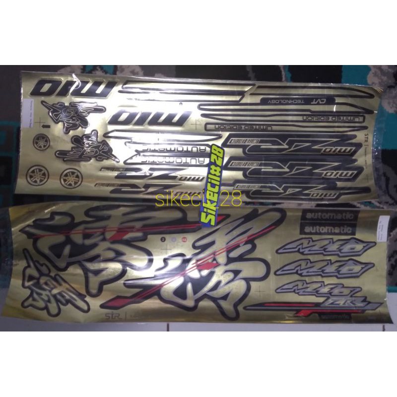 striping stiker mio zr gold