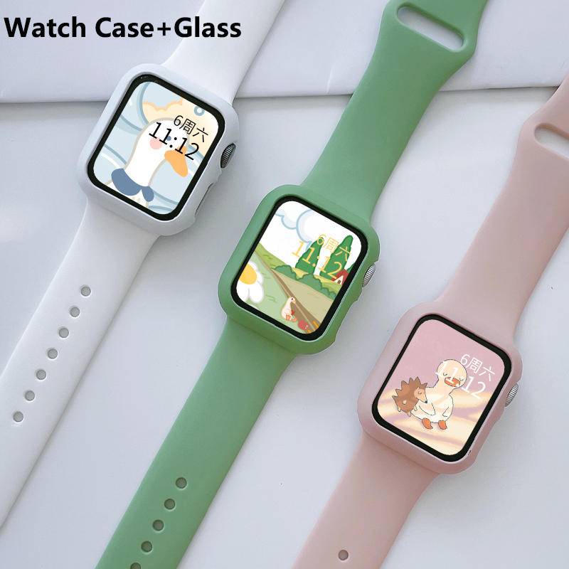 Pelindung Layar Tempered Glass Untuk Apple Watch T500 FT50 FT30 q99 U78 + T5 W34 F10 T55 T5s W55 M33 C200