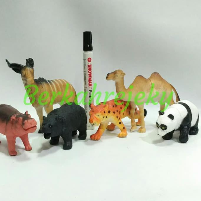 MAINAN ANIMAL KANTONG WILD ANIMAL ISI 6 PCS Best Seller