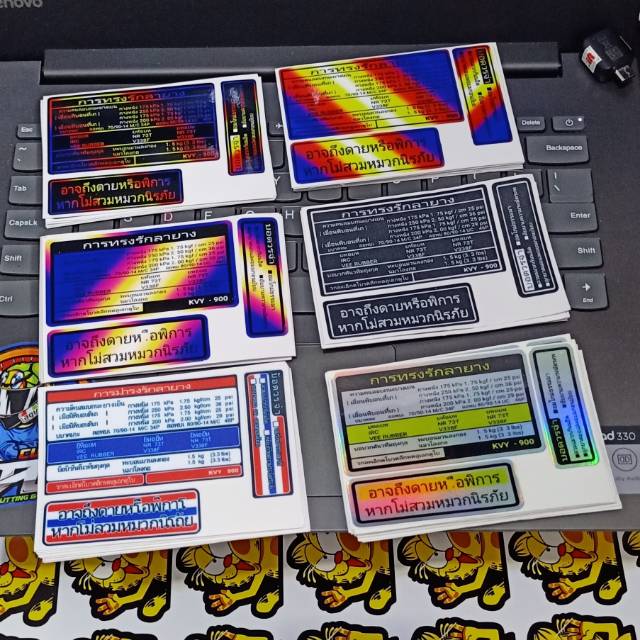 Sticker printing warning thailand untuk Honda