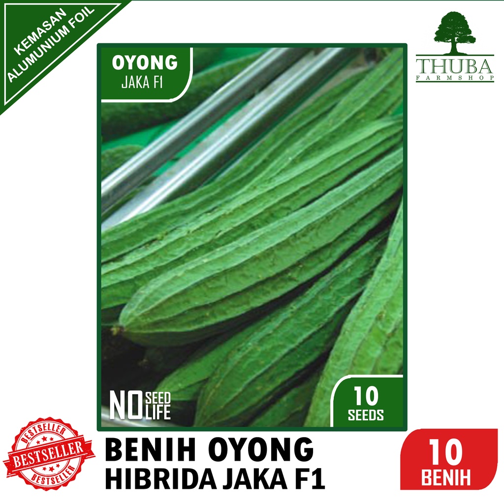 10 Biji - Benih Oyong Hibrida Jaka F1 - Bibit Oyong / Gambas Berkualitas