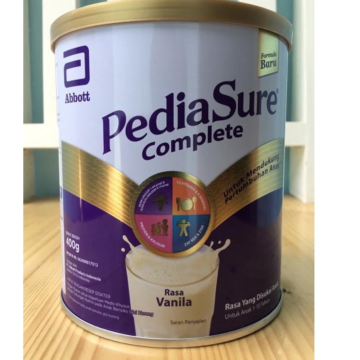 MODEL TERBARU PEDIASURE COMPLETE 400GR/PEDIASURE TRIPLESURE 400GR/VANILA/COKLAT/MADU/PEDIASURE 400GR