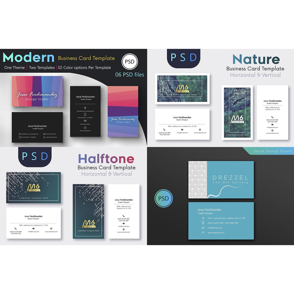 125 Business Card Mega Bundle - Adobe Photoshop &amp; Illustrator