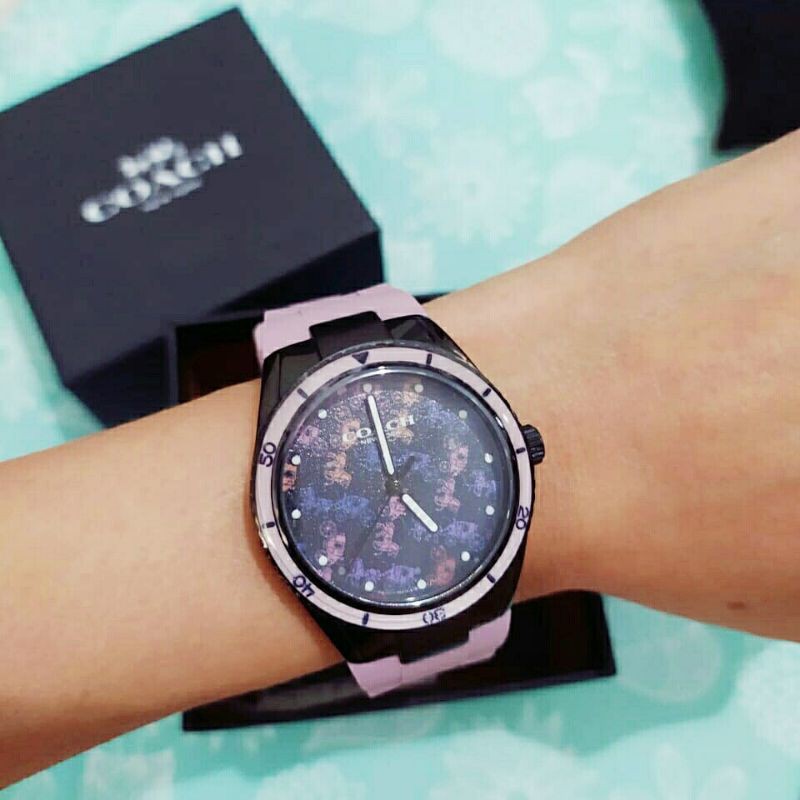 COACH PRESTONE WATCH WANITA JAM PINK