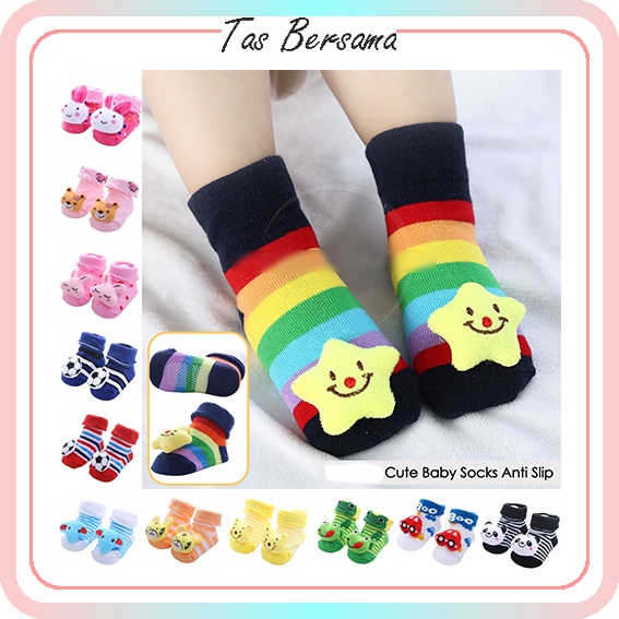 Tas bersama 375 Kaos Kaki Sepatu Bayi Karakter 3D Lucu Kaos Kaki Anti Slip Murah Produk Import