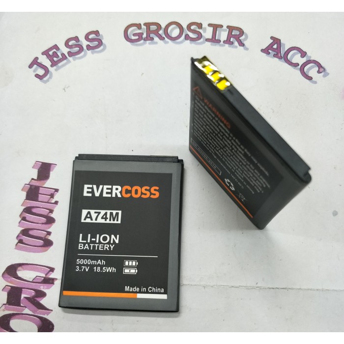 Baterai Battery EVERCROSS EVERCOSS CROSS A74M Winner T2 Double Power - Hitam