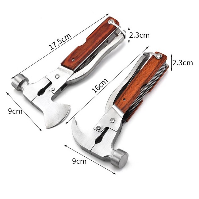 EDC 18 in 1 PALU TANG kapak gergaji TAC TOOL Multifungsi Axe Hammer