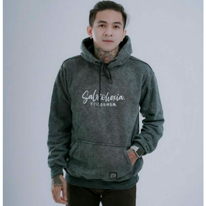 Sweater Hoodie Washing Salviohexia Jaket Pria