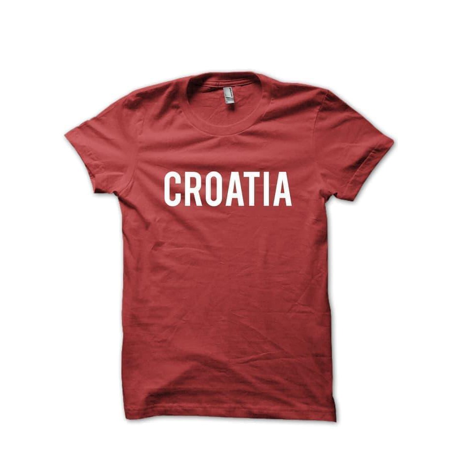 TERBARU KAOS TSHIRT BAJU COMBED 30S DISTRO CROATIA KROASIA HOME WORLD CUP 2018