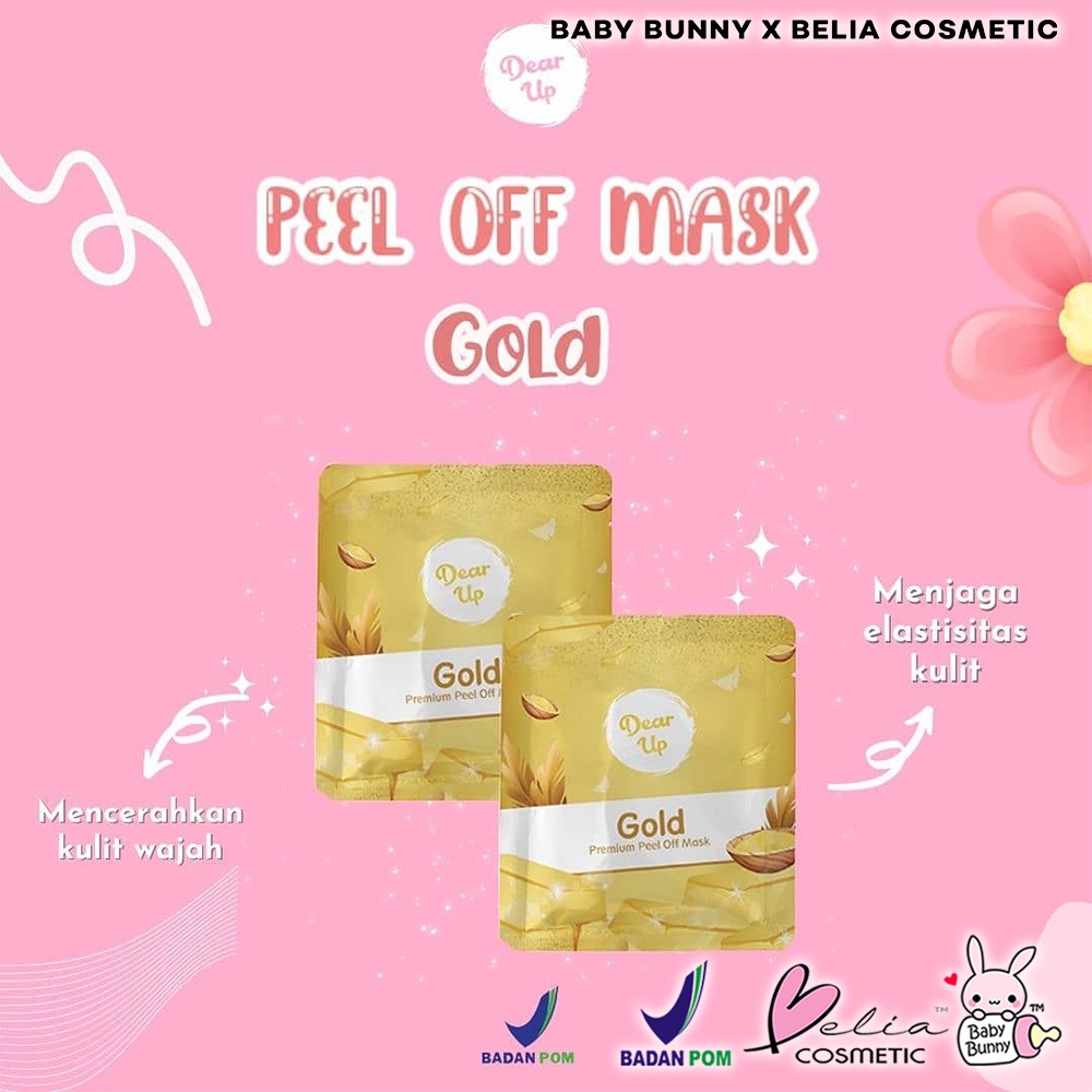 ❤ BELIA ❤ DEAR UP Peel Off Mask 10g 25g Zip Lock | Masker Wajah | Peel Off Mask Ziplock 10 g 25 g (✔ BPOM)