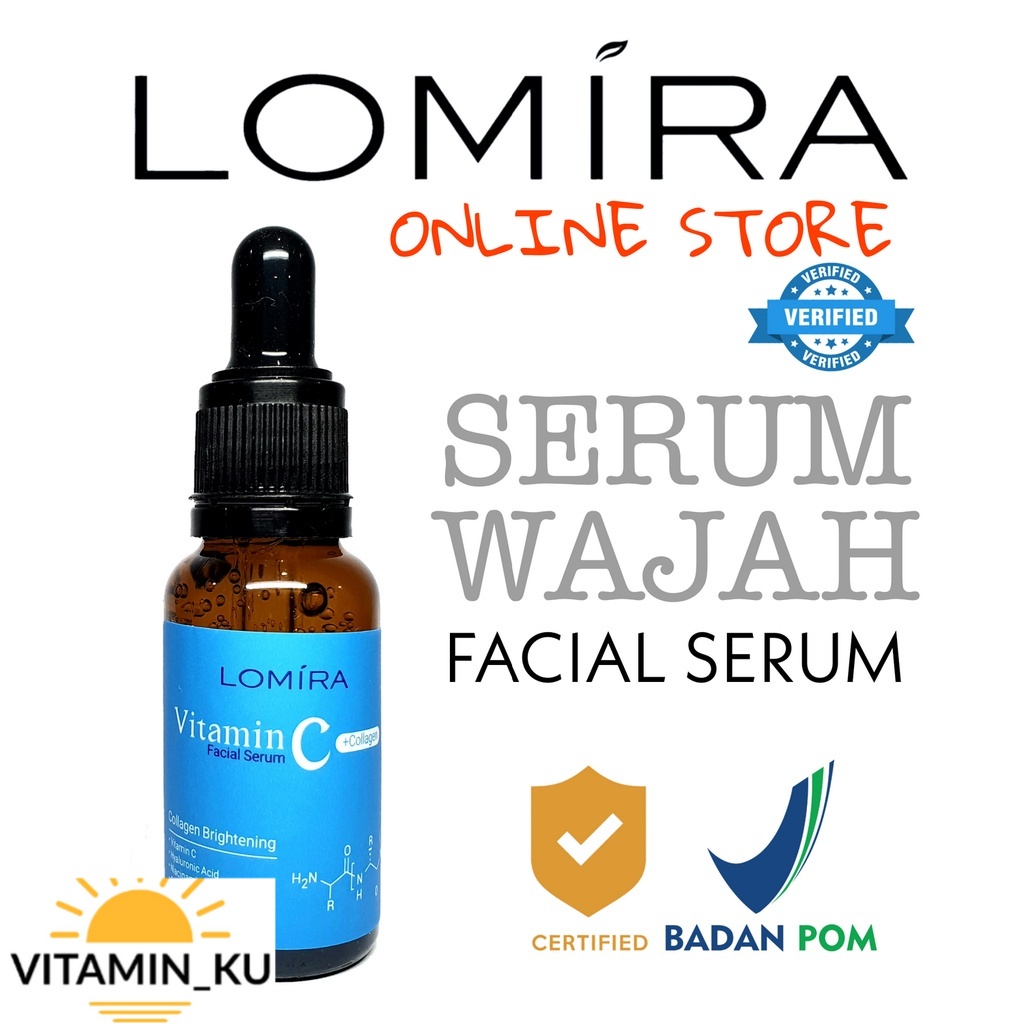 SERUM WAJAH LOMIRA 20ML- TERDAFTAR BPOM - LOMIRA FACIAL SERUM - SERUM WAJAH MURAH