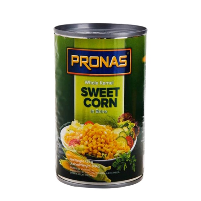 

Pronas Whole Kernel Sweet Corn Jagung Pipilan 425gr