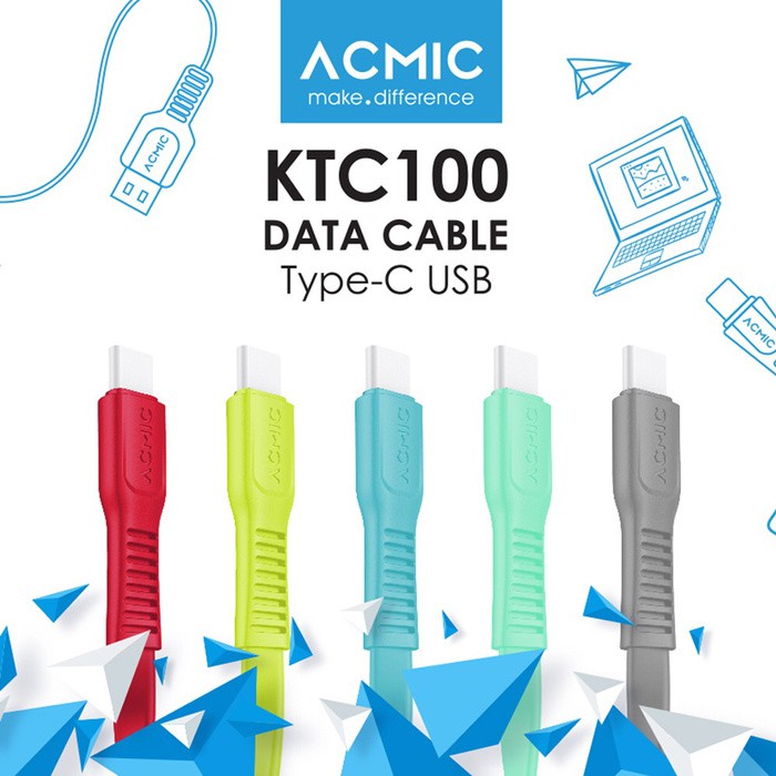 Kabel data fast charging acmic tipe c