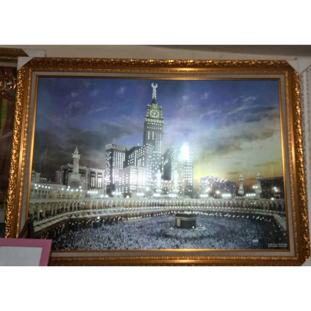 Bingkai makkah led 100x70