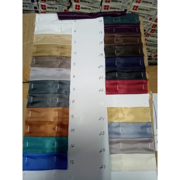 Bahan Kain saten lapisan Jas 1 Meter / Bahan Kain Satin Murah