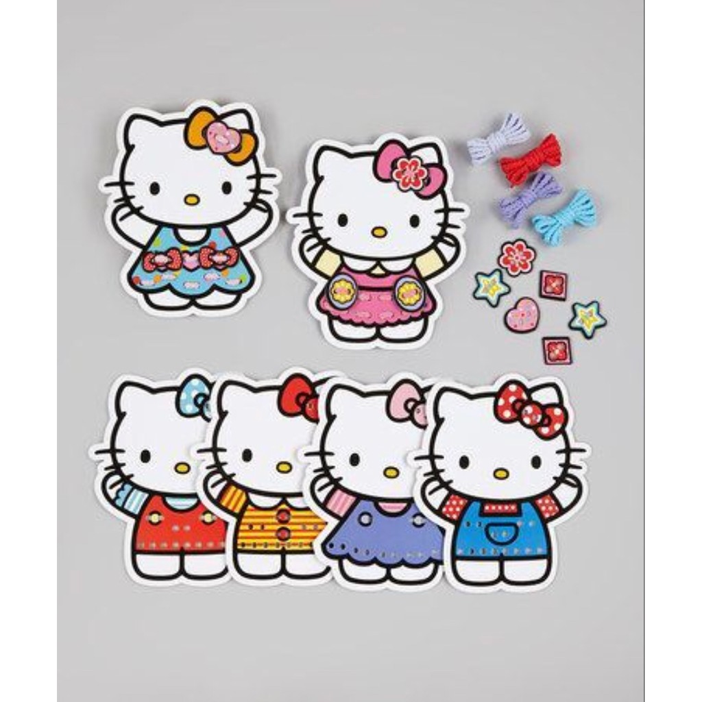 Buku Anak Bacaan Import / Buku Edukasi anak Hello Kitty Lacing Cards