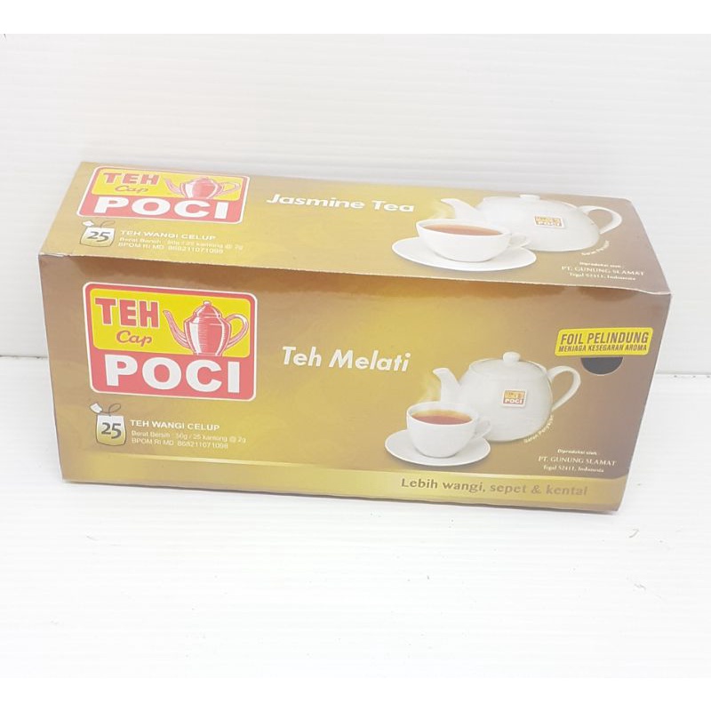 

TEH POCI CELUP JASMINE/TEH CELUP/TEH POCI/TEH POCI MELATI 1 BOX ISI 25 SACHET MURAH Rp.9.685