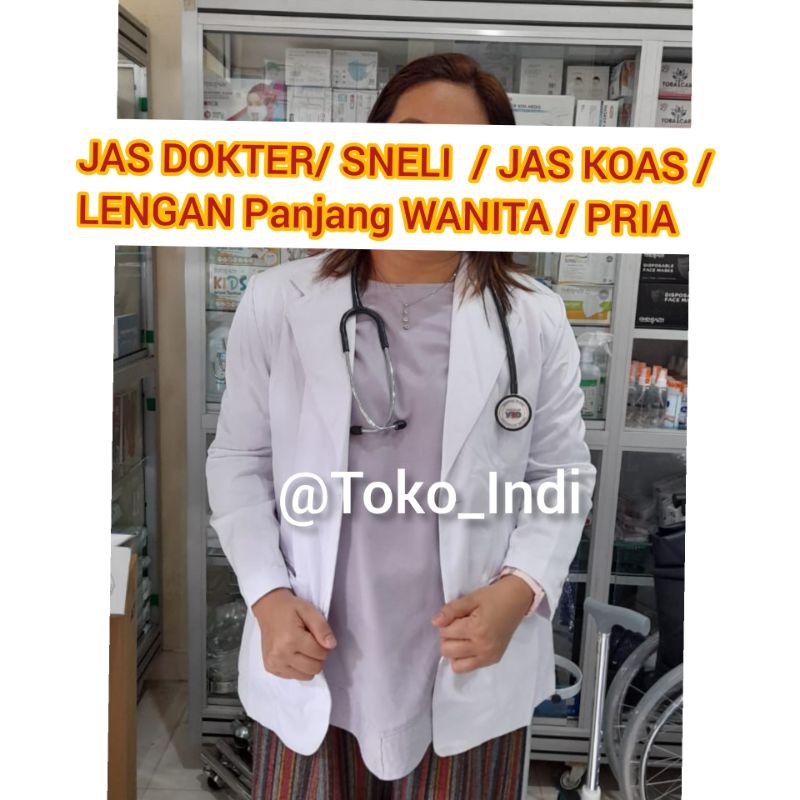 Baju Dokter / Jas Dokter / SNELI  / Lengan Panjang / Lengan Pendek WANITA / PRIA