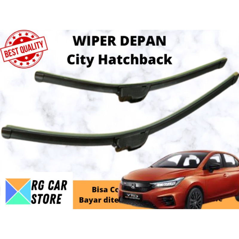 WIPER CITY HATCHBACK FRAMELESS ISI 2PCS DIJAMIN PNP TINGGAL PASANG BERKUALITAS