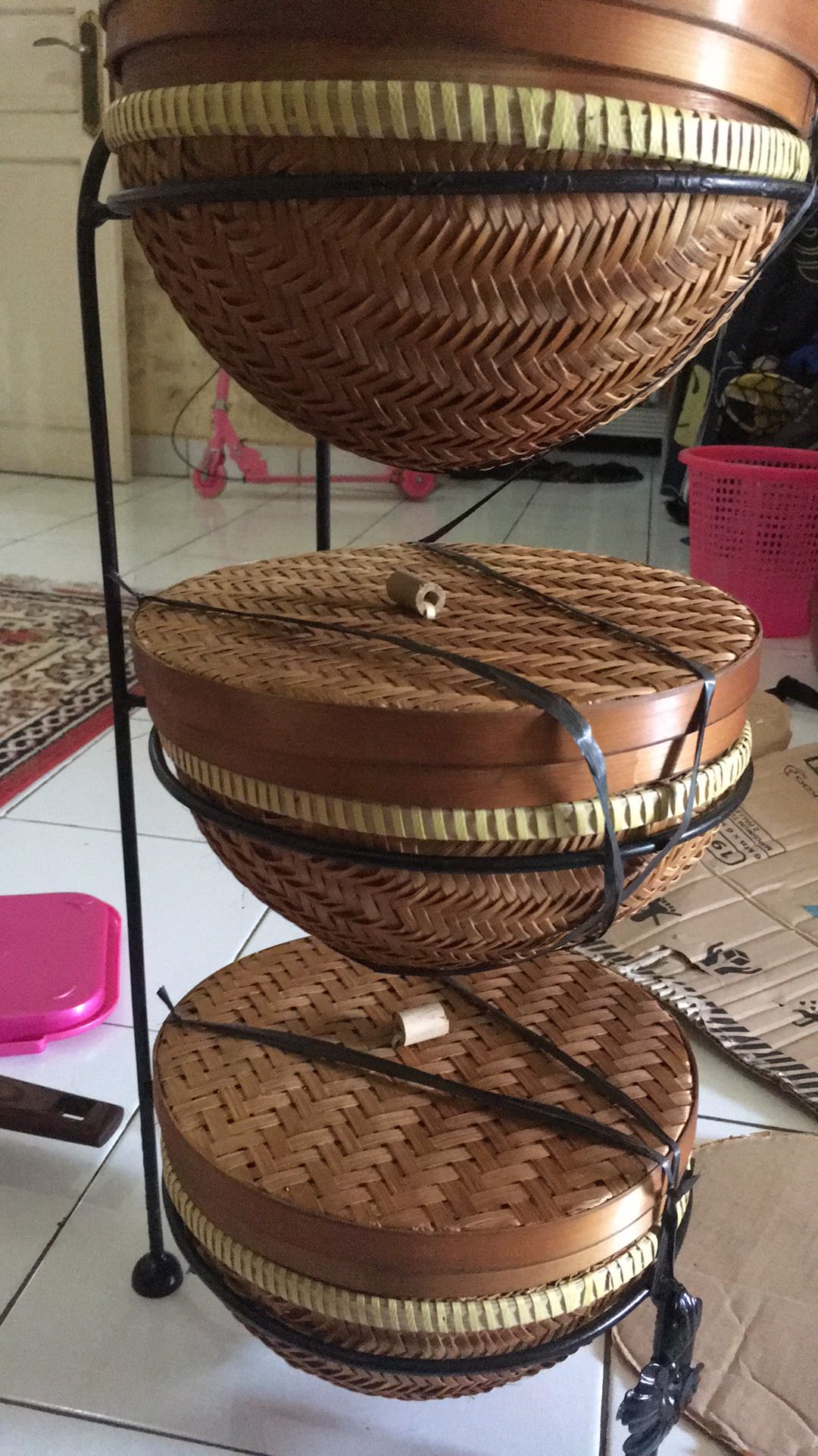 Rak Bawang/rak Dapur/rak Bumbu/rak Buah Diameter 25cm