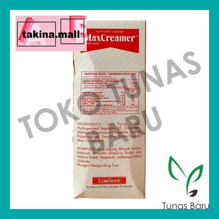 

Koptakk0 Maxcreamer (Non Dairy Creamer) (Max Creamer Krimer Nabati) Tak05Sc