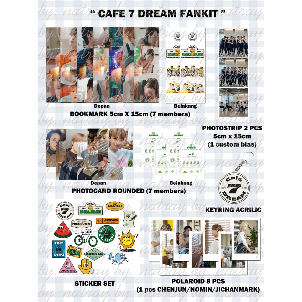 FANKIT CAFE 7 DREAM / NCT DREAM / DREAMIES / READY STOCK