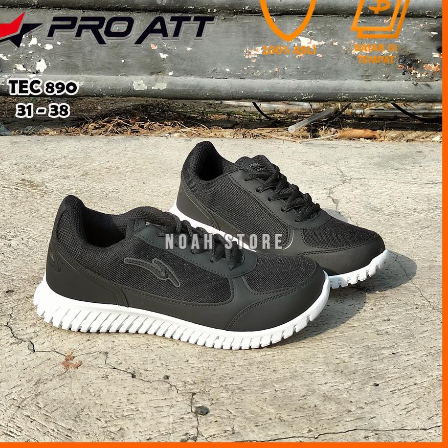 Terbagus.. NOAH - PROMO Sepatu Sekolah Anak PRO ATT TEC 890 35 - 42 / Sepatu Sekolah Hitam / Sepatu 