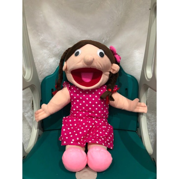 Boneka Tangan Muppet Kakak Adik Mulut Gerak | Boneka Dongeng | Hand Puppet