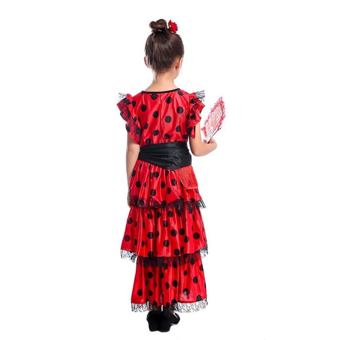 SPAIN Spanish flamenco COSTUME kostum anak negara spanyol halloween