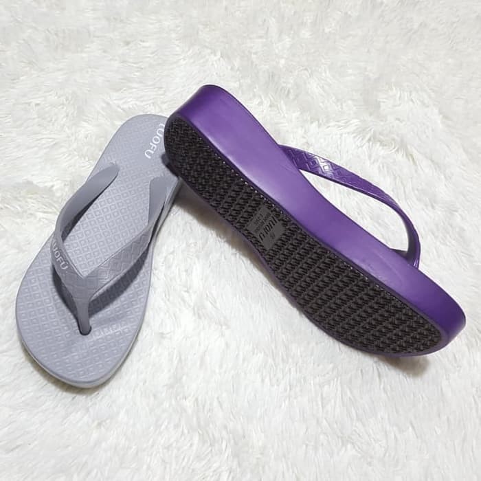 e7145-6w sandal wanita jepit luofu sendal wanita jelly sandal wedges