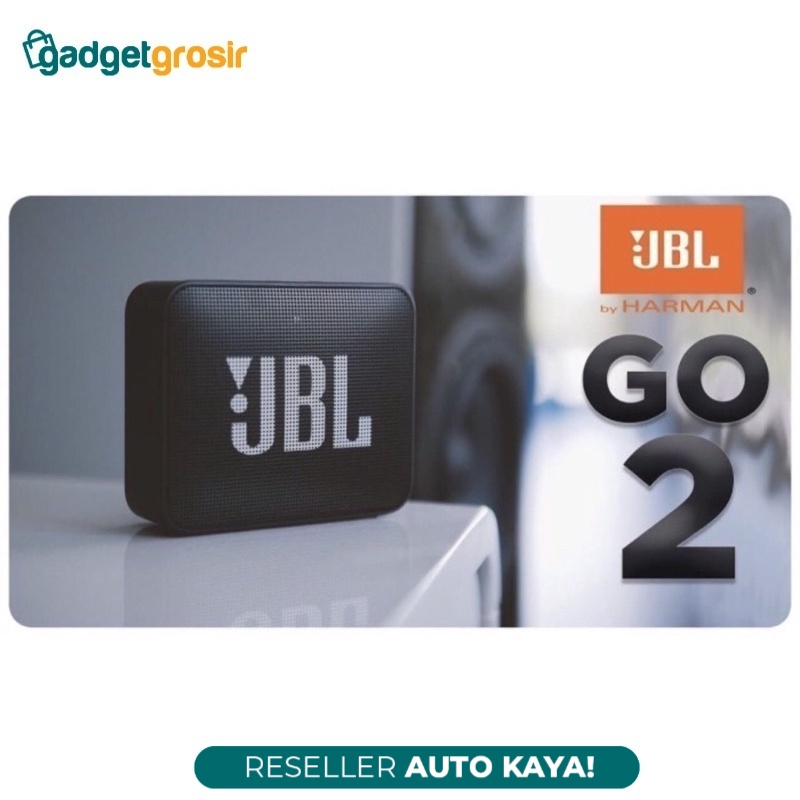 JBL GO 2 ORIGINAL Speaker Portable Bluetooth Connection 5.0 ORI Super Bass MP3 Musik Aux 3,5mm Garan