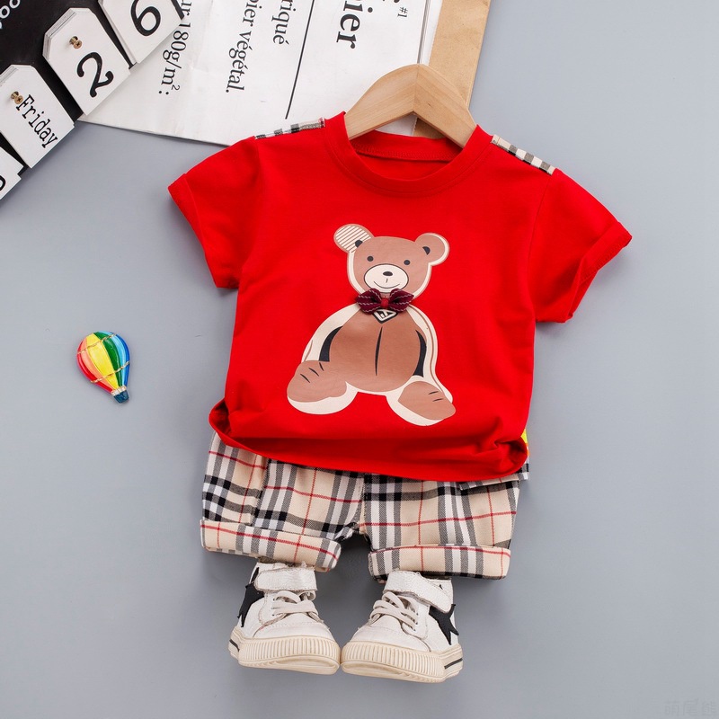 Setelan Anak ELON Baju Set Kaos dan Celana Anak Import