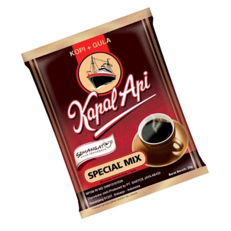 

KOPI ITEM/ KOPI KAPAL API SPECIAL MIX 25 G - 1 Sachet