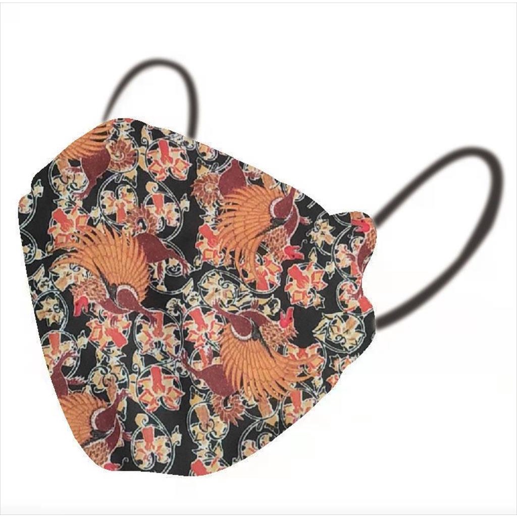 MASKER KF94 BATIK CAREION   MASKER KF 94 4PLY MOTIF BATIK ISI 10PC