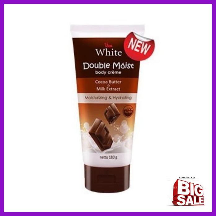 

Rettubydob- Viva White Double Moist Body Creme Cocoa Butter & Milk Extract 180 Gr -Original.