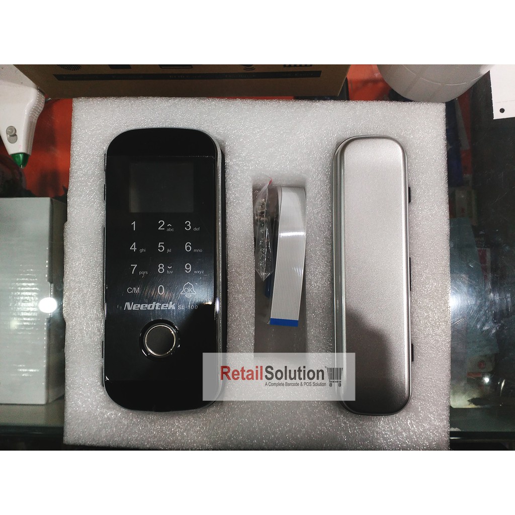 NeedTek SL100 Glass Door Smartlock Attendance - Kunci Elektrik Pintu