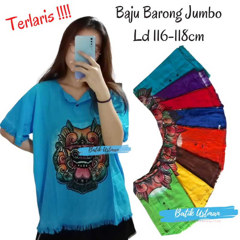 Baju Barong Bali Polos / Kaos Barong Bali Polos / Kaos Bali Wanita / Kaos Barong / Kaos Oblong Bali /Atasan Bali / Kaos Barong Jumbo / Baju Barong Jumbo Pria &amp; Wanita / Kaos Barong Super Jumbo / Baju Bali Jumbo