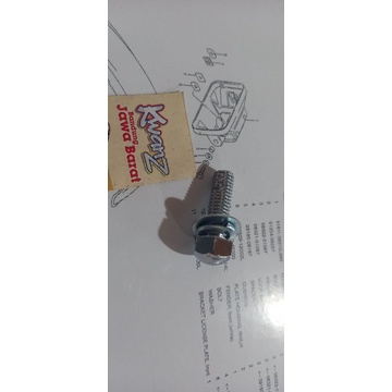 baut batok Lampu depan Suzuki Ts125 baut batok Lampu depan Ts125 baud Lampu Suzuki TS125 baut Lampu 