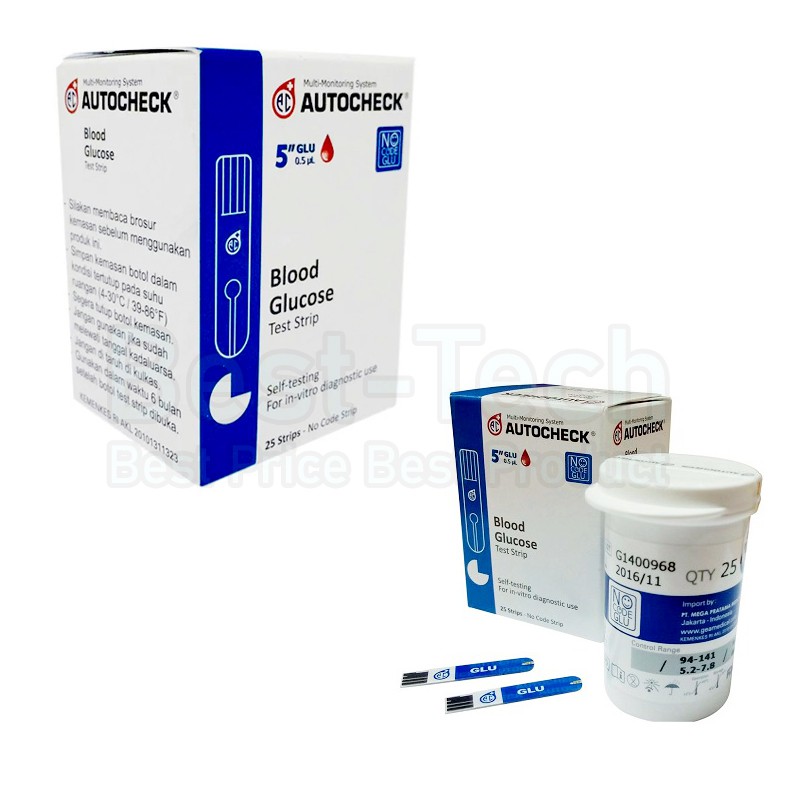 Strip Gula Darah Autocheck Test Strip Blood Glucose