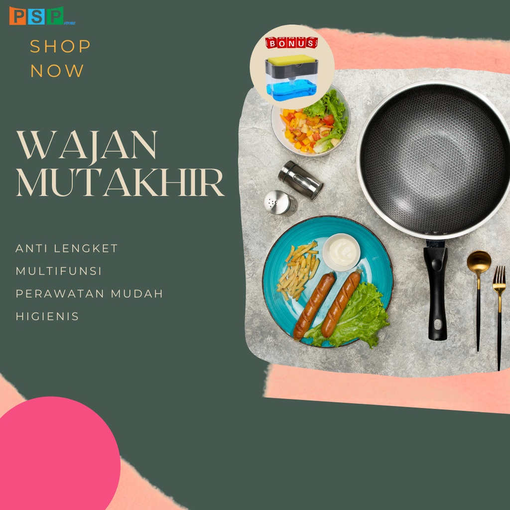 Wajan Anti Lengket Stainless steel Wajan Mutakhir